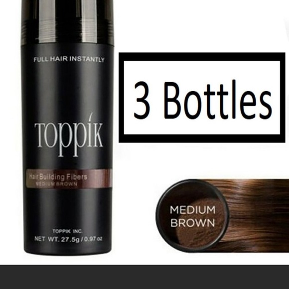 Toppik hair fibers 27.5 g black dark brown medium blonde black   3 bottl… - Picture 2 of 12